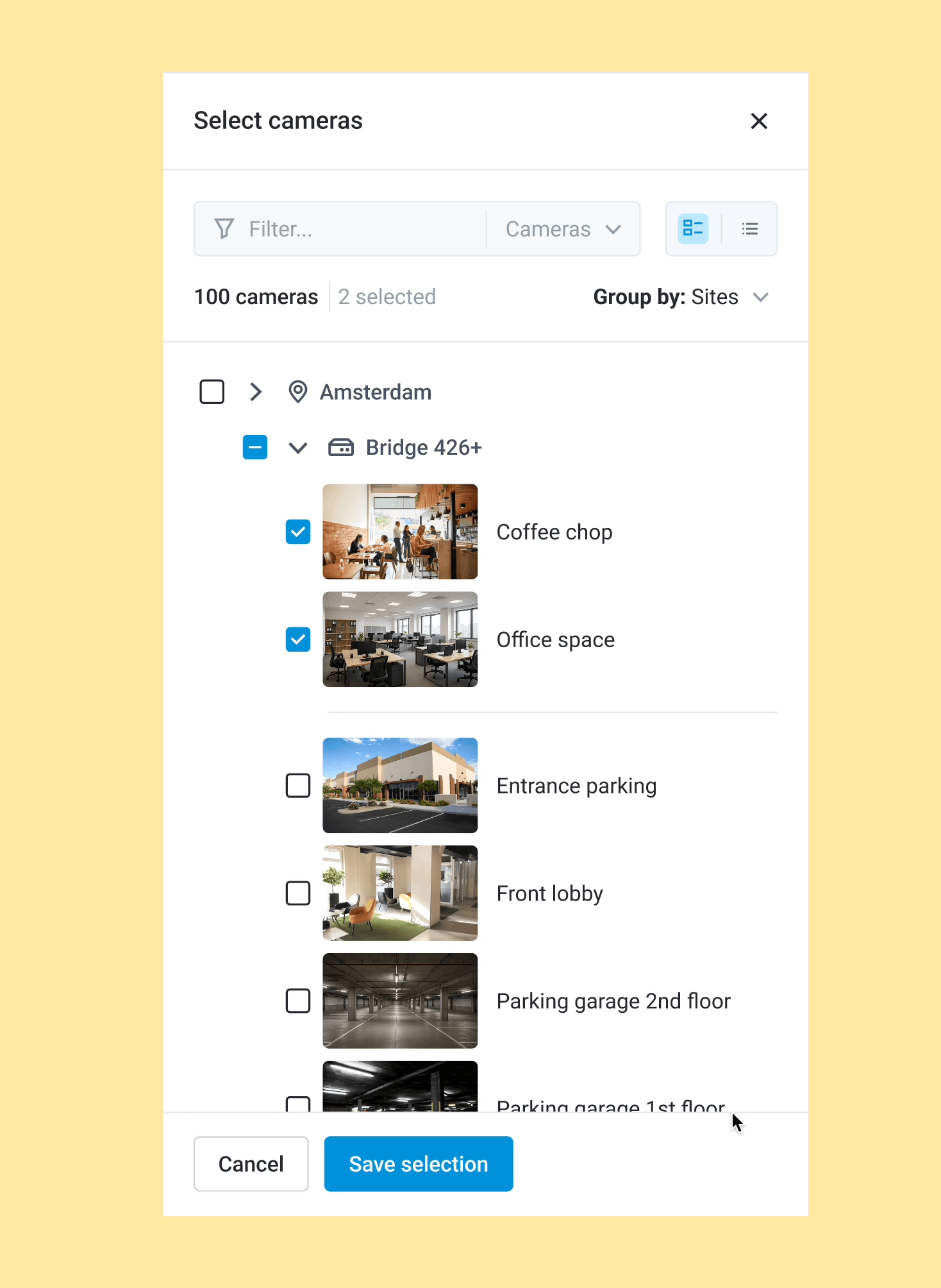 Hierarchies for navigation and filtering
