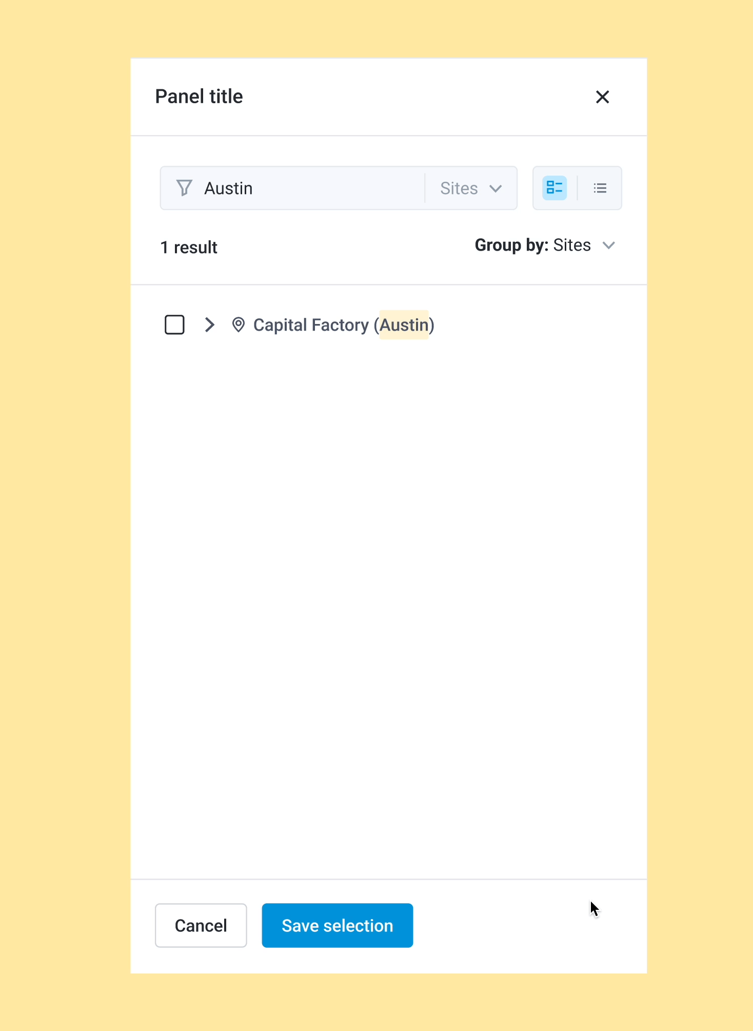 Search + filter interaction